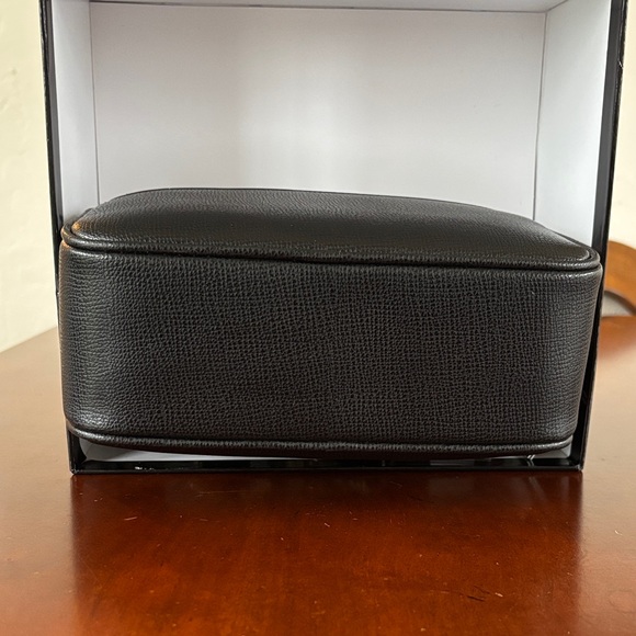 Karl Lagerfeld Black Textured Camera Cross Body Bag with Gold Tone Charms.  NWT - Picture 5 of 14